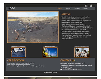 Website design for an Engineering Firm