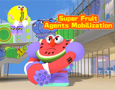 SUPER FRUIT AGENTS MOBILIZATION INFLATABLE