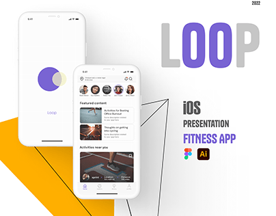 iOS presentation, Fitness app, LOOP