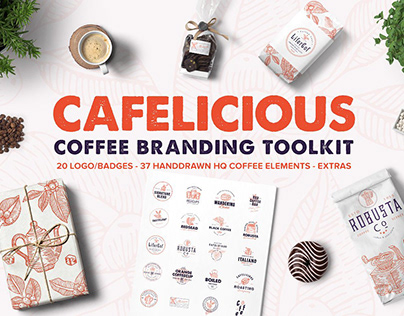 Cafelicious - Coffee Logo Kit