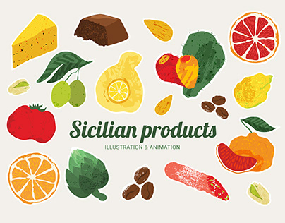 Sicilian products - Illustration/Animation