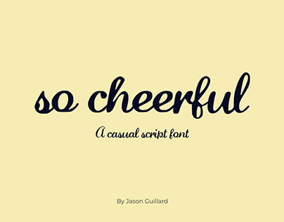 So Cheerful - Free Script Font