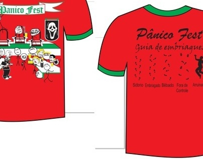Camiseta do bloco de Carnaval Panico Fest 2012