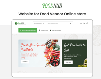 "FoodHub" A Delectable Online Marketplace 🍽️🛒"