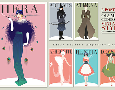The Olympian Goddess Retro Fashion Magazine