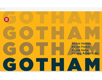 Typographic Timeline of Gotham