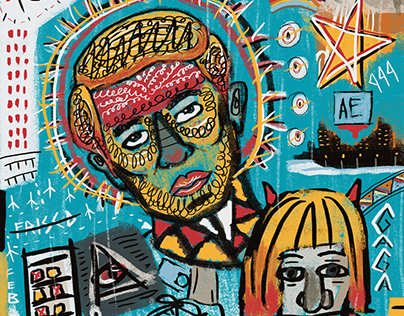 Basquiat Influenced Digital Art