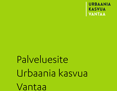 Urban Growth GSIP Vantaa Project GSIP3 Service brochure