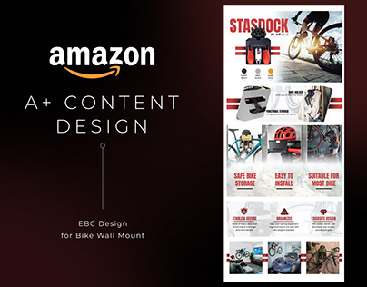 A+ Content Design | Amazon EBC | Bike Wall Mount