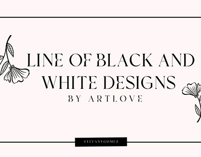Line of black and white