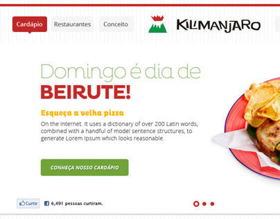 Kilimanjaro Restaurante Website