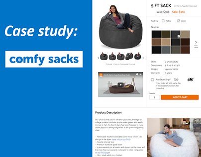 UX Case Study: Comfy Sacks