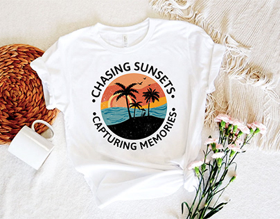 Sunset Vibes T-Shirt Design