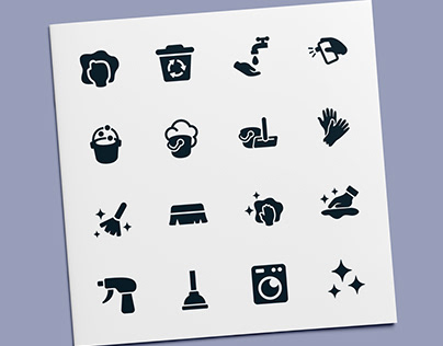 Washing & Cleaning Icons