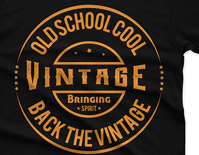 Vintage & typography T-shirt Design