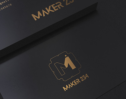 Maker234 logo design