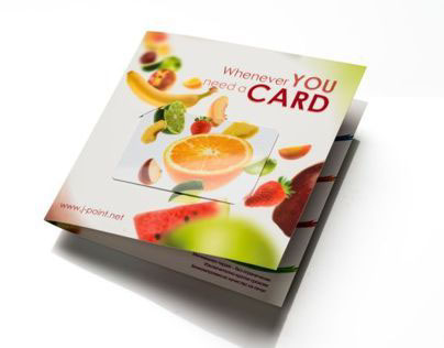 J-Point Cards adv brochure with PVC card