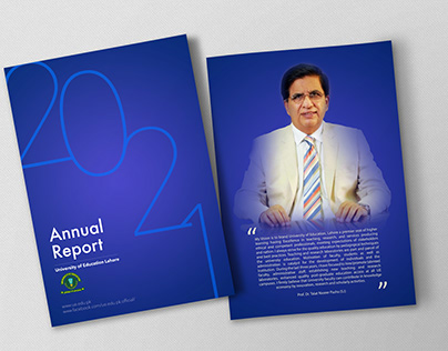 University Annual Report and Magazine Design Work