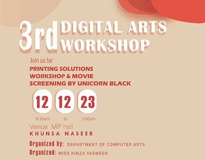 Posters on Digital Arts Workshop