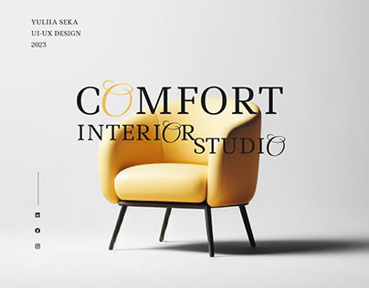 Website design of the interior studio