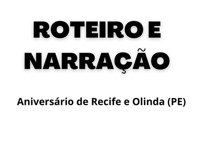 Aniversários - Recife e Olinda