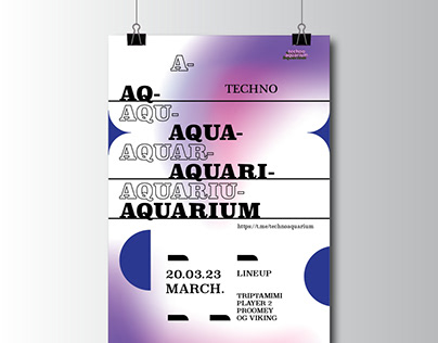 Techno Event Poster