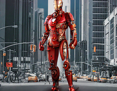 Iron Man Steampunk version.