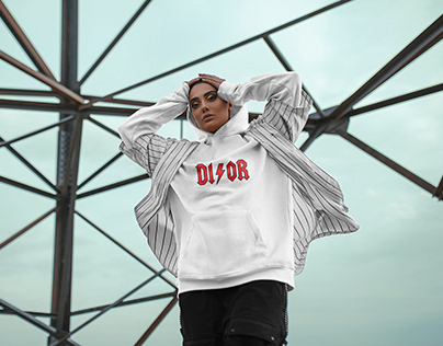 Dior Hoodie Inspired With ACDC Logo