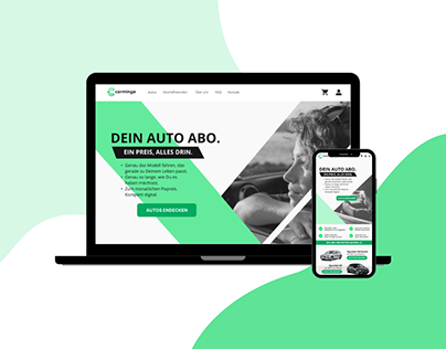 Home page for Car rental
