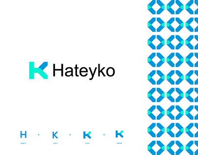 H+K modern logo