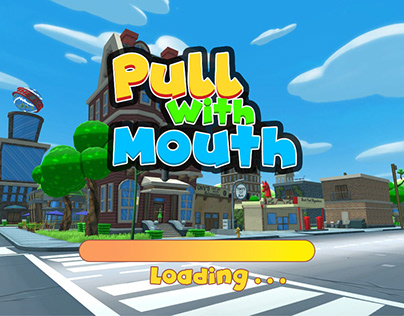 pull with mouth
