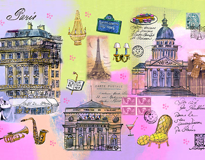 Postcards of Paris published by Editor