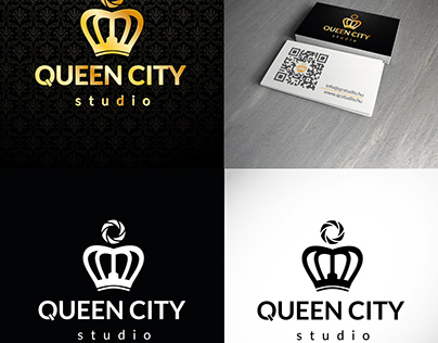 Queen city studio - logo design