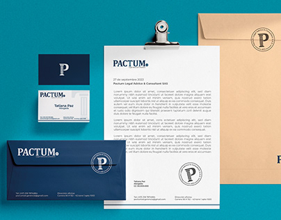 Diseño de Logo PACTUM AD e Identidad Corporativa