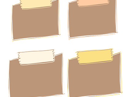Brown Sticky Notes