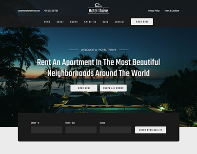 HotelThrive -Hotel Booking Layout design