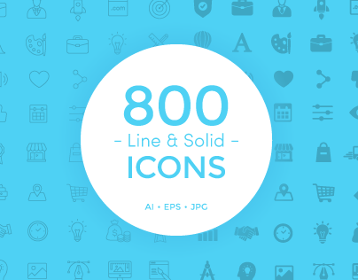 800 Line & Solid Icons