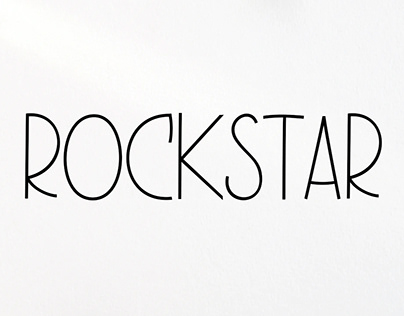 Rockstar | A Tall & Thin Font