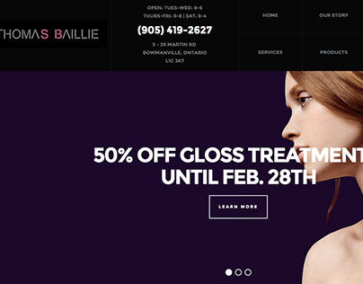 Thomas Baillie Hair | Website