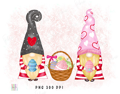 Gnome Easter Eggs | Clipart