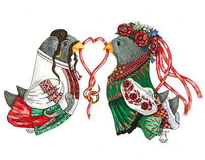 Project "Dreamy Birds". "Ukrainian Wedding"