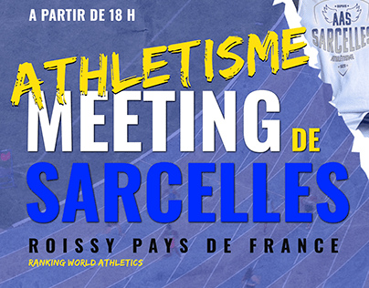 Affiche Meeting d'athlétisme de Sarcelles 2023