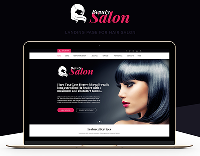 Beauty Salon - Landing Page