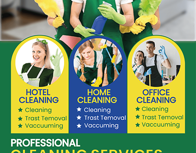 cleaning service flyer design