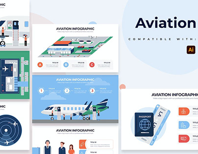 Education Aviation Illustrator Infographics