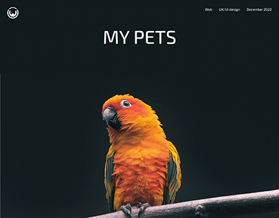 MY PETS 2.0 WEB UX/UI DESIGN