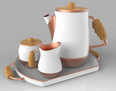 Copper Tea Set
