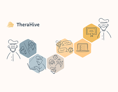 TheraHive: Branding, Website, Illustration
