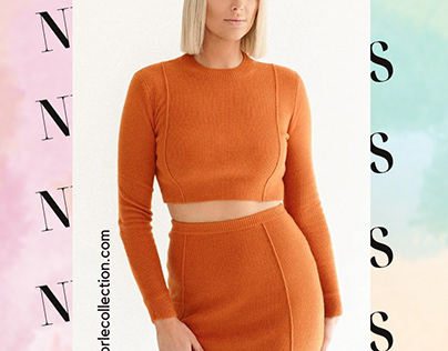Shop Rust Mini Slit Skirt For Tall Women