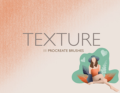 TEXTURE BRUSHES FOR PROCREATE